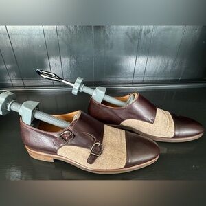 Taft Calder double monk strap shoes